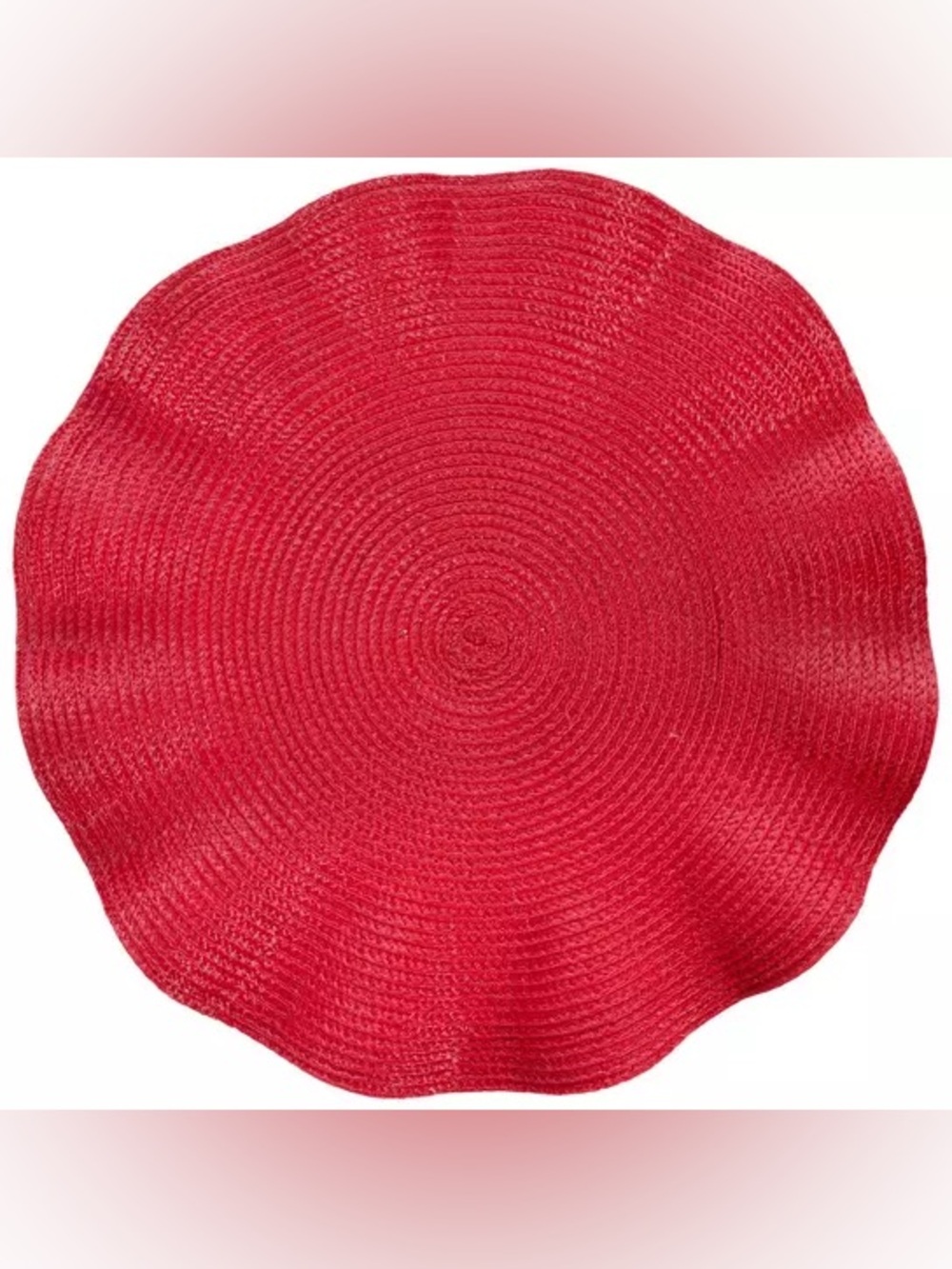 (2) Round Ruffled Placemat
